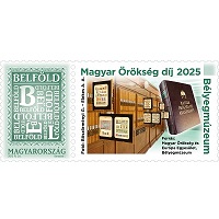 A képen a magyar örökség díj bélyeg látható.